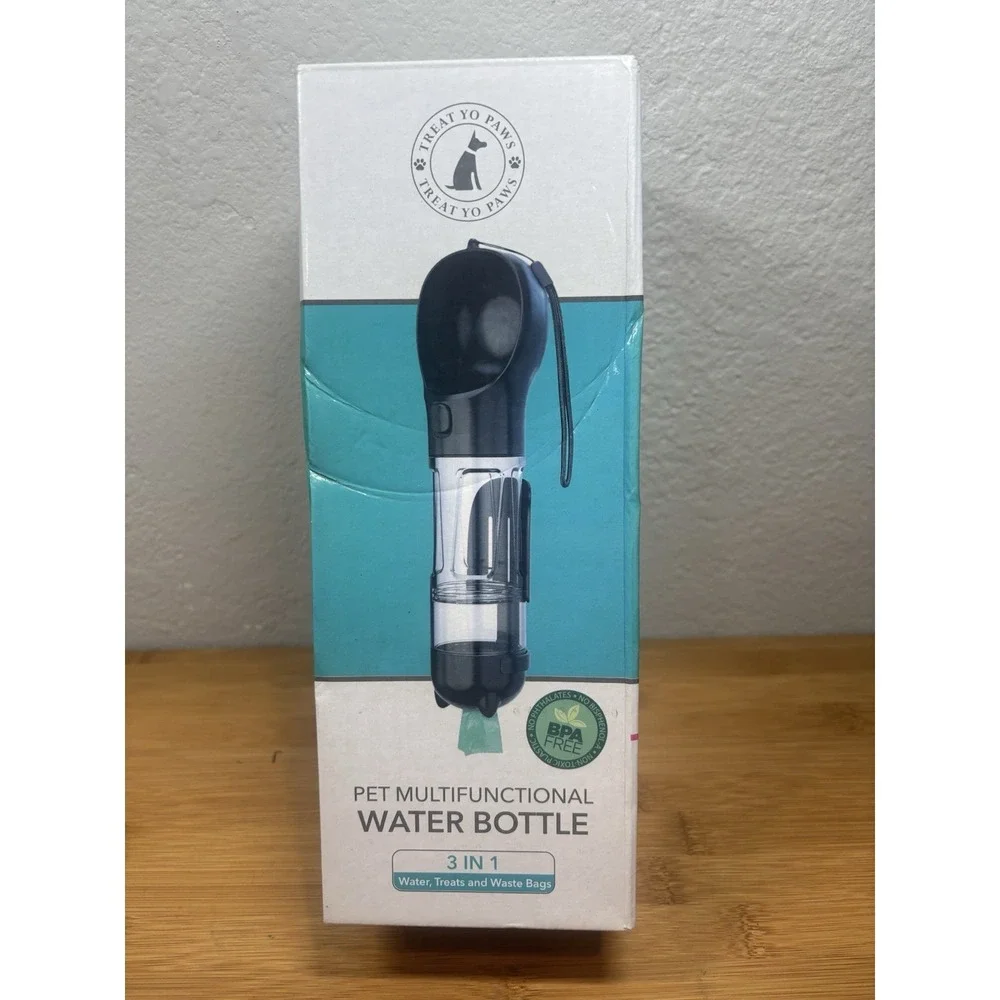 Portable Pet Dog Water Bottle For Dogs Multifunction Dog Food Water Feeder Drink